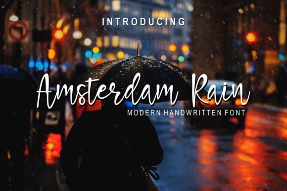 Amsterdam Rain: A Handwritten Font That Feels Like Real Ink on Paper
