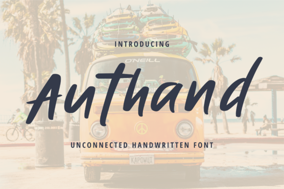 Authand: A Brushed Handwritten Font for Editorial Warmth