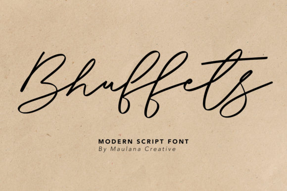 Bhuffets: A Handwritten Font That Makes Your Campaign Stand Out