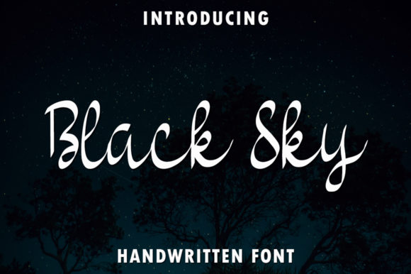 Black Sky: A Handwritten Font That Feels Like a Quiet Smile