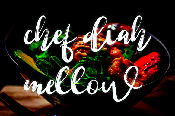 Chef Diah Mellow: A Delicate Handwritten Font for Romantic Branding