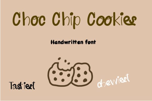 Choc Chip Cookies Font: A Sweet, Handwritten Typeface for Warm Branding