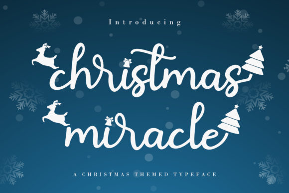 Christmas Miracle: A Festive Handwritten Font for Campaign Graphics