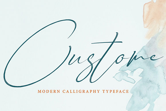 Custome: A Handwritten Font for Gentle Editorial Moments