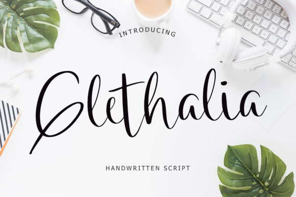 Glethalia: A Luxurious Handwritten Font for Small Business Branding