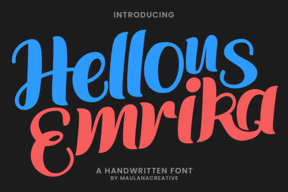 Hellous Emrika: A Bold Handwritten Font for Digital Branding
