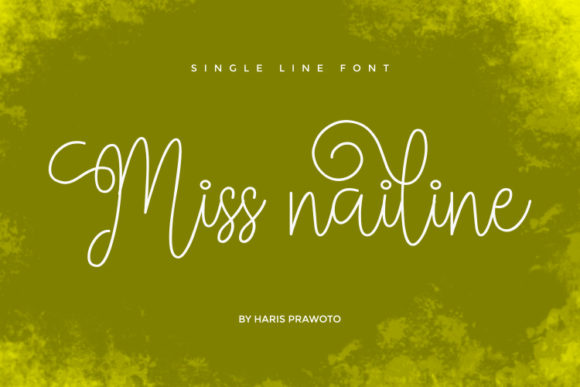 Miss Nailine: A Handwritten Font That Feels Like a Thoughtful Signature