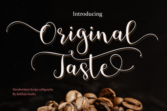 Original Taste: A Handwritten Script Font for Editorial Elegance