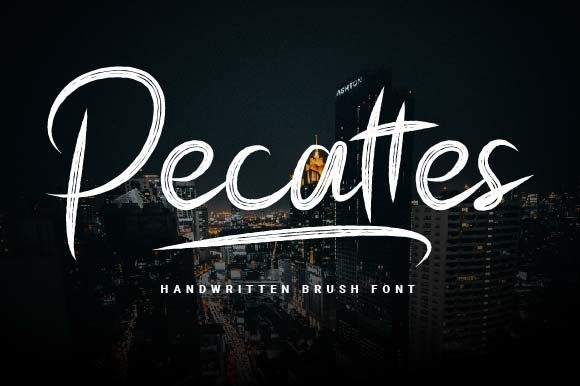 Pecattes: A Bold Handwritten Font for Distinctive Web Headlines