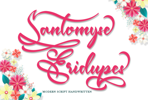 Santomyse Eridupes: A Delicate Handwritten Font for Crafters