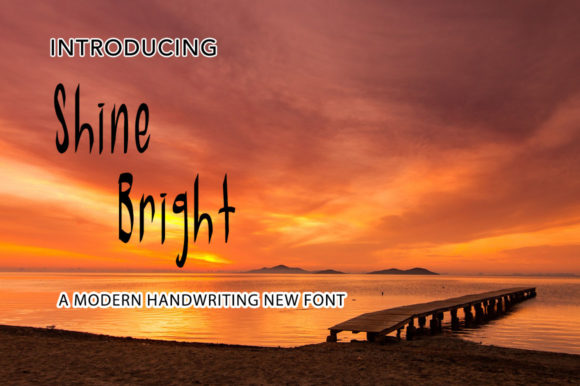 Shine Bright: A Modern Handwritten Font for Makers