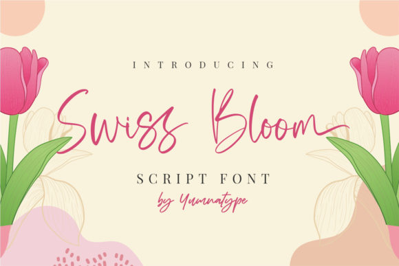 Swiss Bloom: A Dreamy Handwritten Font for Crafters & Sellers