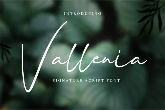Vallenia: A Handwritten Font That Feels Like Home