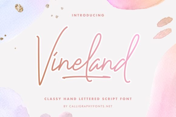Vineland: A Delicate Handwritten Font for Thoughtful Branding