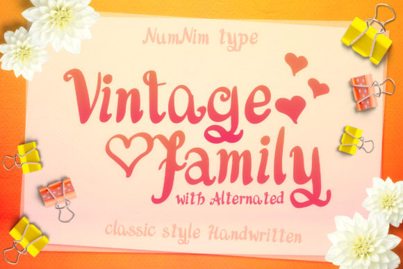 Vintage Family: A Warm, Playful Script Font for Digital Branding